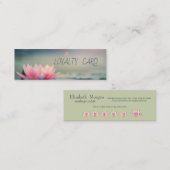 Carte De Fidélité Fleurs Lotus Élégantes Et Modernes (Devant / Derrière)