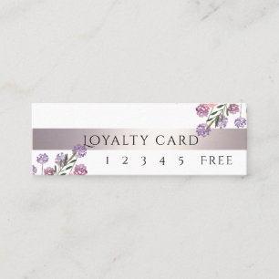 Carte De Fidélité Floral boho Aquarelle douce