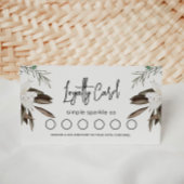 Carte De Fidélité Floral Boho feuilles