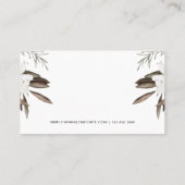 Carte De Fidélité Floral Boho feuilles (Dos)