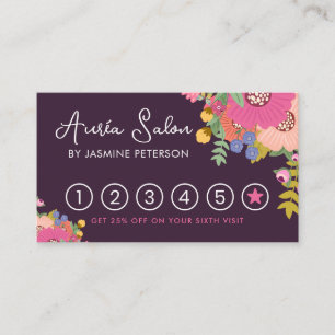 Carte de fidélité Floral Hair Salon Six