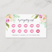 Carte De Fidélité Floral moderne | Beauté Loyauté (Devant)