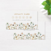 Carte de fidélité florale élégante (Bureau)