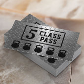 Carte De Fidélité Forfait 5 Classe Pass Métal moderne