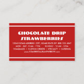 Carte De Fidélité fraises au chocolat (Dos)