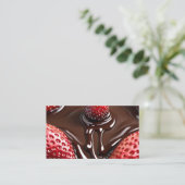 Carte De Fidélité fraises au chocolat (Debout devant)