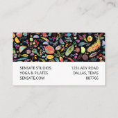 Carte De Fidélité Funky Rainbow Fruits Aquarelle Motif 10 (Dos)