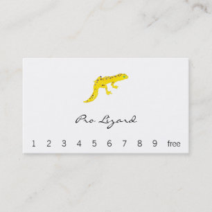 Carte De Fidélité Gecko de léopard