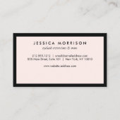 Carte De Fidélité Glam Eyelashes Classique Loyauté noire et rose (Dos)