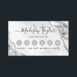 Carte De Fidélité Glam Silver Grey Parties scintillant Agate Marbre<br><div class="desc">Glam moderne Silver Grey Parties scintillant Agate Marbre Monogramme Cute Carte de fidélité</div>