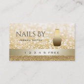 carte de fidélité glittery bokeh brillant vernis à (Devant)