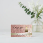 carte de fidélité glittery bokeh brillant vernis à (Debout devant)