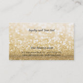 carte de fidélité glittery bokeh brillant vernis à (Dos)