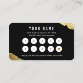 Carte de fidélité Gold (Dos)