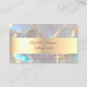 Carte De Fidélité Gold Glitter Faux Lashes Opal Stone (Dos)