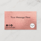 Carte de fidélité Gold Logo personnalisée (Dos)