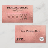 Carte de fidélité Gold Logo personnalisée (Devant / Derrière)