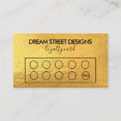 Carte de fidélité Gold Logo personnalisée (Devant)