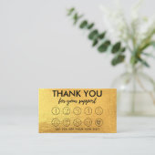 Carte de fidélité Gold Maquillage (Debout devant)