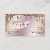 Carte de fidélité Gold Maquillage de goutte de bea (Dos)