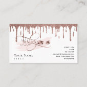 Carte de fidélité Gold Maquillage de goutte de bea (Dos)