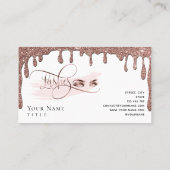 Carte de fidélité Gold Maquillage de goutte de bea (Dos)