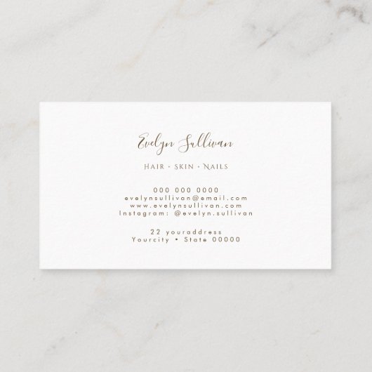 Carte de fidélité Gold Paint Brush (Dos)