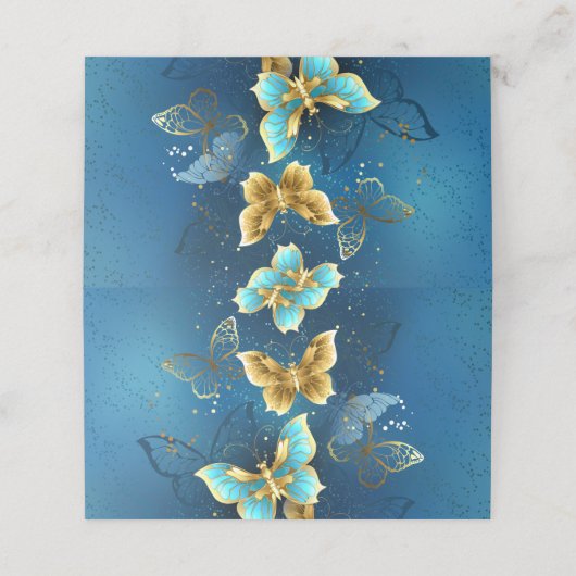Carte De Fidélité Golden butterflies (Extérieur déplié)