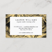 Carte De Fidélité Golden Palms Spray Tanning Logo Black Loyalty Card (Dos)