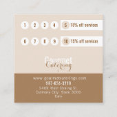 Carte De Fidélité Gourmet Catering Square (Dos)