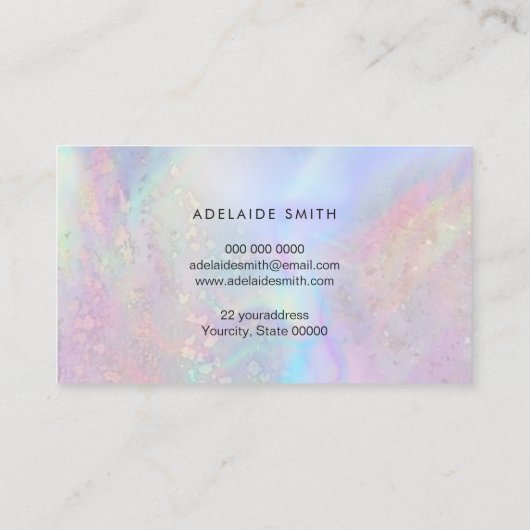 carte de fidélité gradients abstraits (Dos)