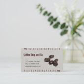 Carte De Fidélité Grains de café (Debout devant)