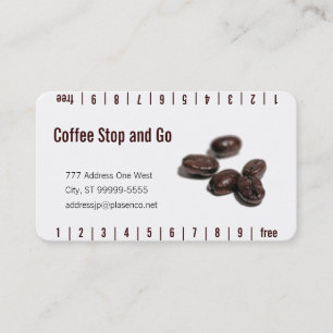 Carte De Fidélité Grains de café