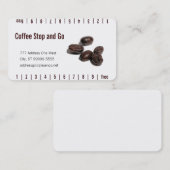 Carte De Fidélité Grains de café (Devant / Derrière)