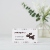 Carte De Fidélité Grains de café (Debout devant)