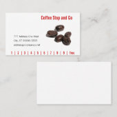 Carte De Fidélité Grains de café (Devant / Derrière)