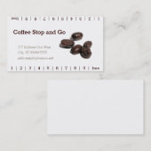 Carte De Fidélité Grains de café (Devant / Derrière)