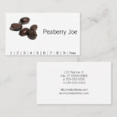 Carte De Fidélité Grains de café (Devant / Derrière)