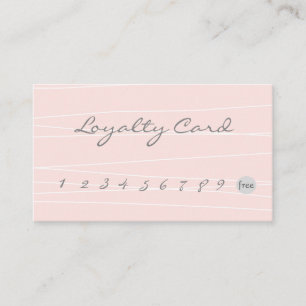 Carte De Fidélité Gray Blush Élégant