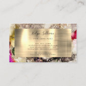 Carte de fidélité Green Pink et Gold Foil (Dos)