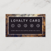 Carte De Fidélité Grime rustique (Dos)