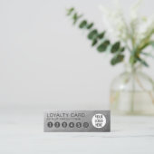 Carte De Fidélité Gris Gradient Mesh géométrique Motif élégant (Debout devant)