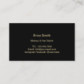 Carte De Fidélité Hair Styliste Parties scintillant Or moderne Loyal (Dos)