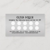 Carte De Fidélité Halloween la nuit avec Haunted House, chauves-sour (Dos)