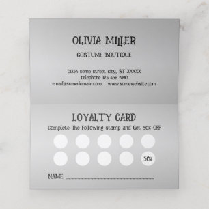 Carte De Fidélité Halloween la nuit avec Haunted House, chauves-sour