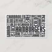 Carte De Fidélité hamburgers (conversation chit) (Devant)
