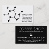 Carte De Fidélité haricots moléculaires de caféine (Devant / Derrière)