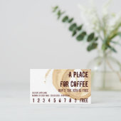 Carte De Fidélité Héros de punch pour boisson au logo de la tôle de  (Debout devant)