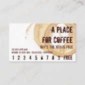 Carte De Fidélité Héros de punch pour boisson au logo de la tôle de  (Devant)