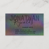 Carte De Fidélité Hologramme Holographique Iridescendant en métal br (Dos)